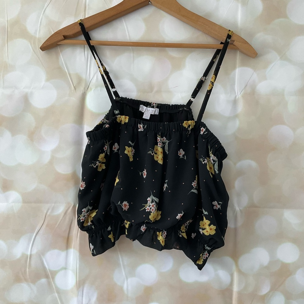 Don’t ask why Floral Crop Top
